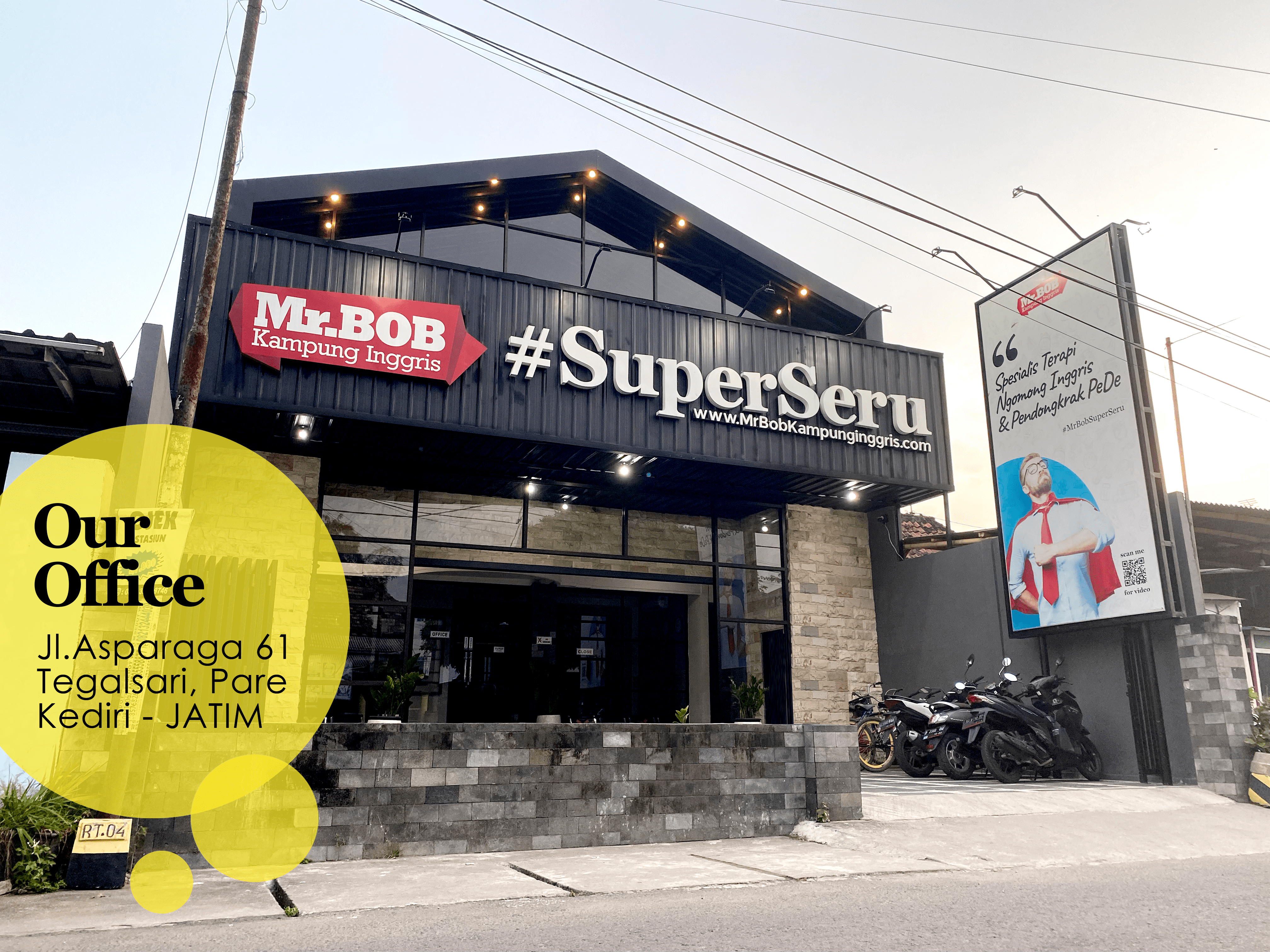 office mr bob kampung inggris pare min