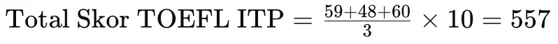 Cara Menghitung Skor TOEFL ITP dengan Mudah - Mr.BOB Kampung Inggris Menghitung skor toefl itp 2 - Mr.BOB Kampung Inggris